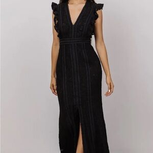 Baltic Born MonroeElegant Black Lace Dress *beautiful in person.